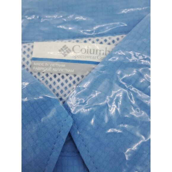 Columbia PFG Womens Tamiami II LS Shirt Blue Size S / P UPF 40 Sun Protection Ma - Picture 5 of 6